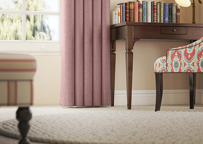 Delicate Chevron, Garnet - Made to Measure Curtains - Image 5